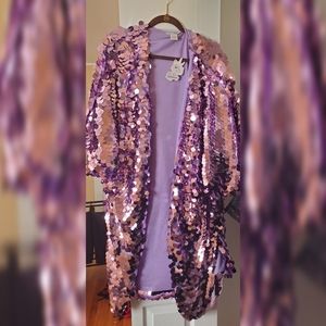 Purple Sequins Komono